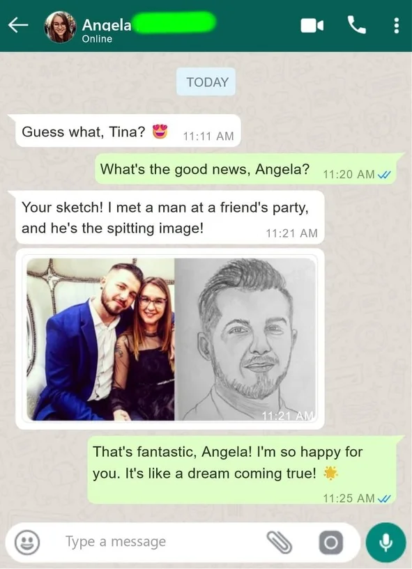 tina aldea soulmate sketch customer review 2